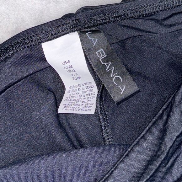 La Blanca Island Goddess Convertible Bandini Tankini Top & Shirred Banded Bottom - Picture 11 of 16